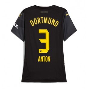 Borussia Dortmund Waldemar Anton #3 Dámské Venkovní Dres 2024-25 Krátký Rukáv